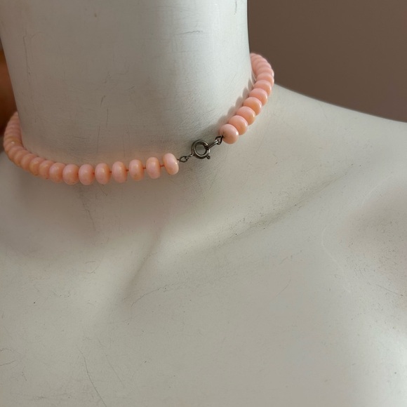5/$25 vintage 1970 acrylic Elegant Pink Beaded Necklace 💓 - Picture 6 of 7